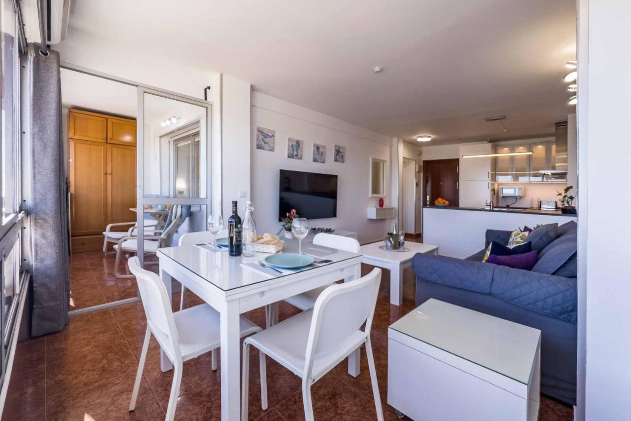 Apartamento Acogedor, Terraza, Piscina Y Mar Benalmádena Eksteriør bilde