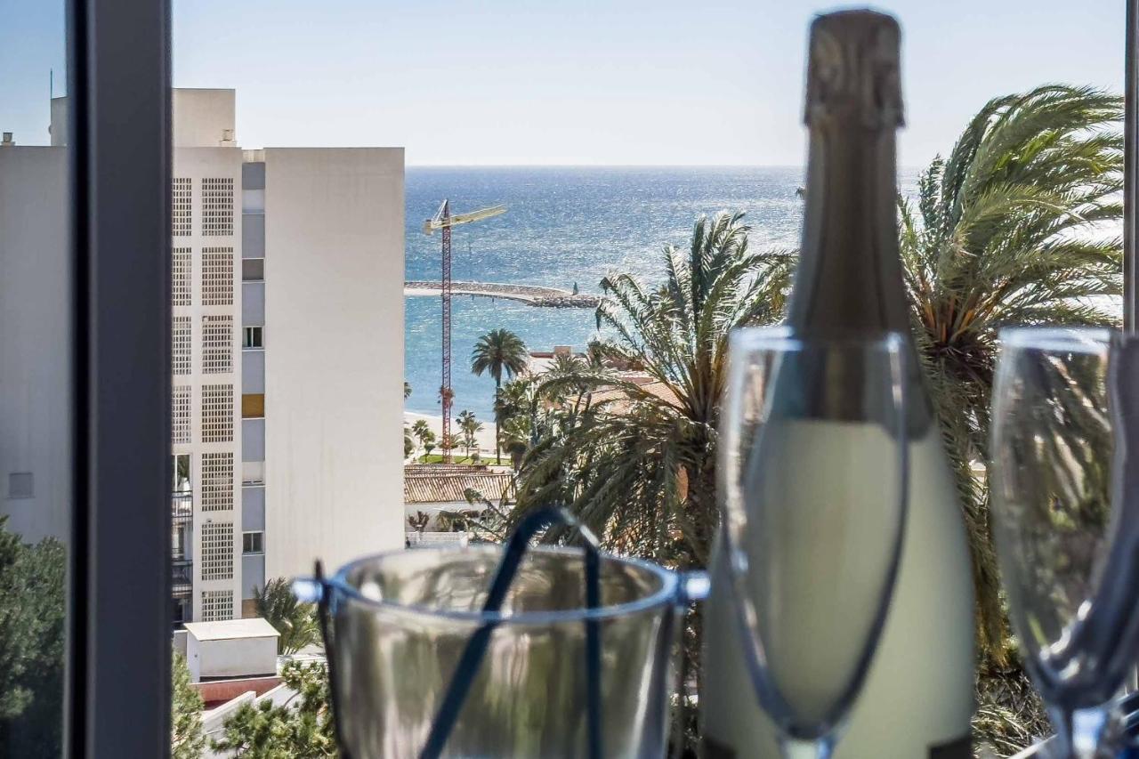 Apartamento Acogedor, Terraza, Piscina Y Mar Benalmádena Eksteriør bilde