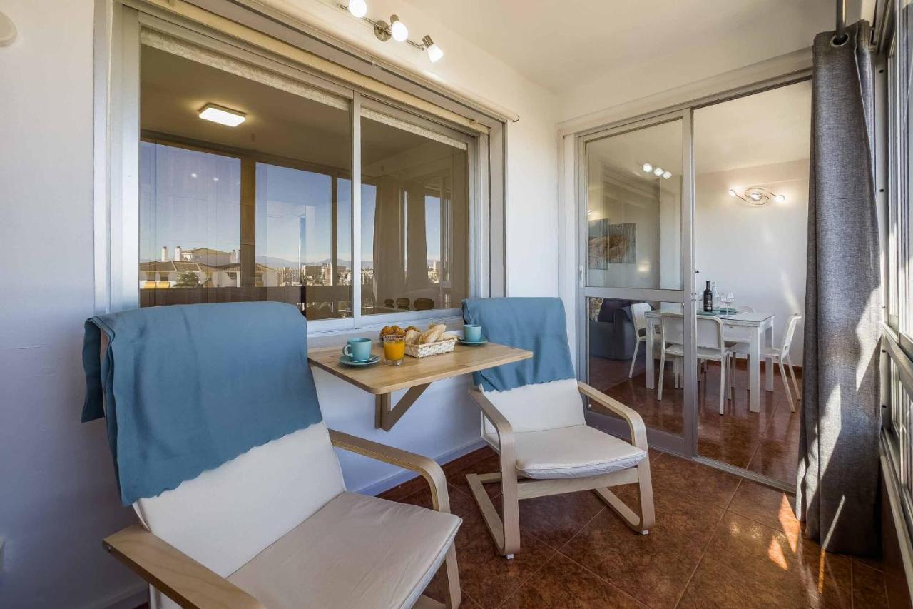 Apartamento Acogedor, Terraza, Piscina Y Mar Benalmádena Eksteriør bilde