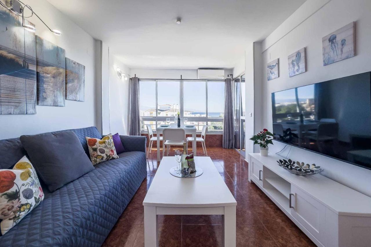 Apartamento Acogedor, Terraza, Piscina Y Mar Benalmádena Eksteriør bilde